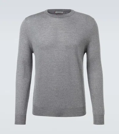Canali Wool Sweater In Gray