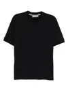 Canali Crewneck Jersey T-shirt In Black