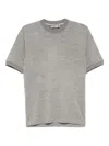 Canali Wool T-shirt In Gray