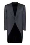 Canali Wool Tailored Jacket In Black