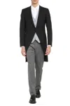 Canali Wool Tailored Jacket In Black