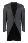 Canali Single-breasted Long-sleeve Jacket In Grey