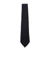 Canali Wool Tie In Blue