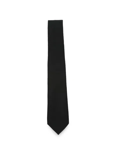 Canali Wool Tie In White