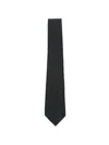 Canali Wool Tie In Black
