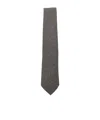 Canali Wool Tie In Gray