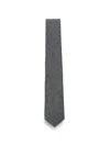 Canali Wool Tie In Gray