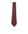 Canali Wool Tie In Brown