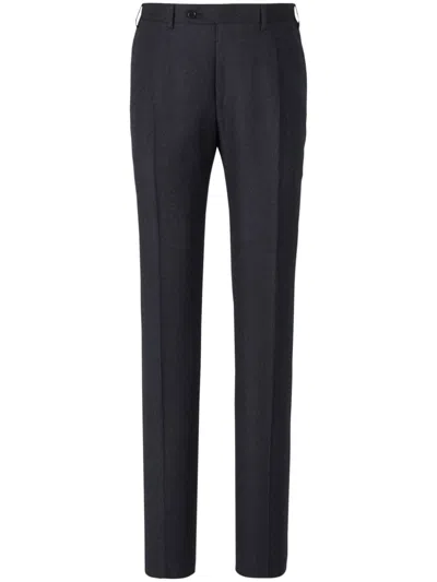 Canali Wool Trousers In Black