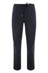 Canali Drawstring Casual Pants In Blue
