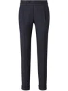 Canali Wool Trousers In Blue
