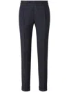 Canali Wool Trousers In Blue