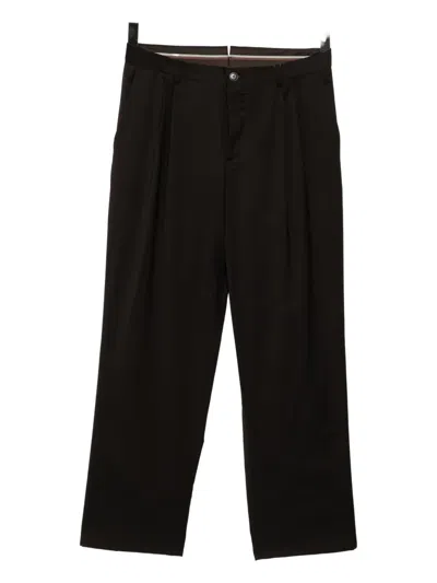 Canali Wool Trousers In Brown