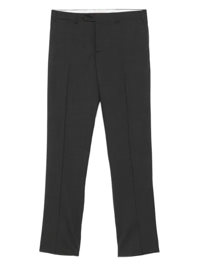 Canali Wool Trousers In Grey