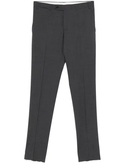 Canali Wool Trousers In Grey