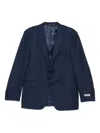 Canali Wool Two-button Suit In Blue