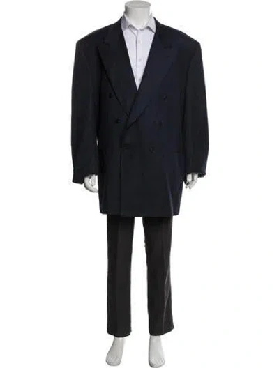Pre-owned Canali Wool Two-piece Blazer In Blue