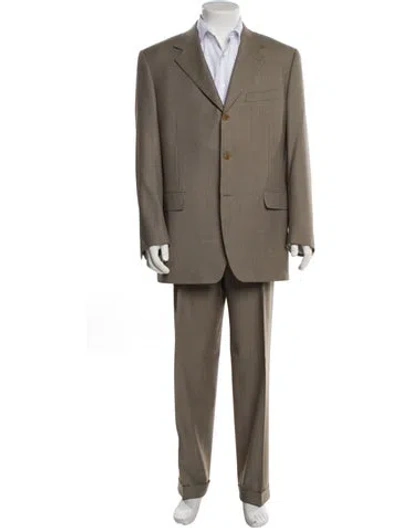 Pre-owned Canali Wool Two-piece Blazer In Neutral