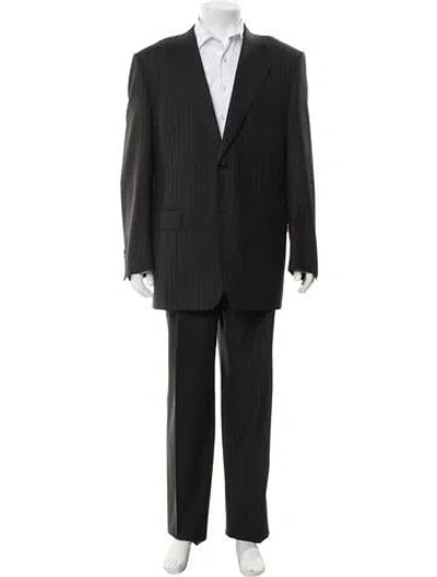 Pre-owned Canali Wool Two-piece Suit In Black