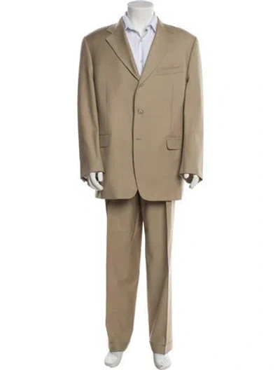 Pre-owned Canali Wool Two-piece Suit In Neutral