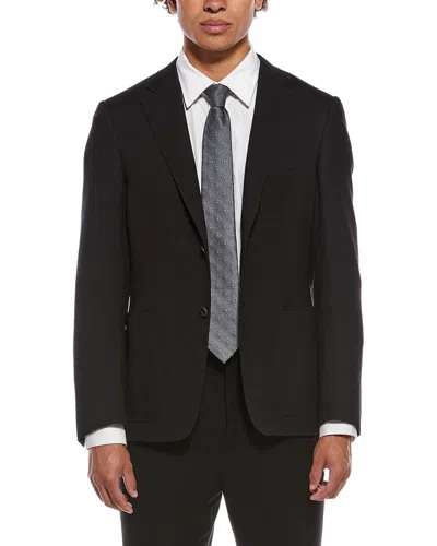 Canali Wool-blend Blazer In Black