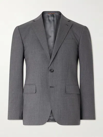 Canali Wool-blend Suit In Gray