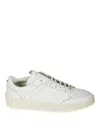 Canali Refined Sheep Skin Sneakers With Minimalist Aesthetic In White