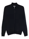 Canali Cardigan Mit Reissverschluss In Blue