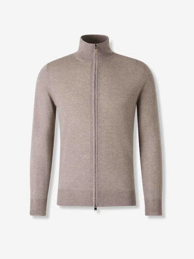 CANALI CANALI ZIP KNIT CARDIGAN