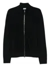 Canali Zip-up Cardigan In Blue