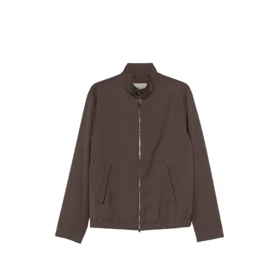 Canali Impeccabile Wool Blouson Jacket In Brown
