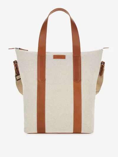 Canali Zipper Tote Bag