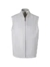 Canali Reversible Vest In Gray