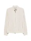 Canali Zip-up Jacket In White