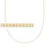 Canaria Fine Jewelry Canaria 0.7mm 10kt Yellow Gold Adjustable Box-chain Necklace In Yellow