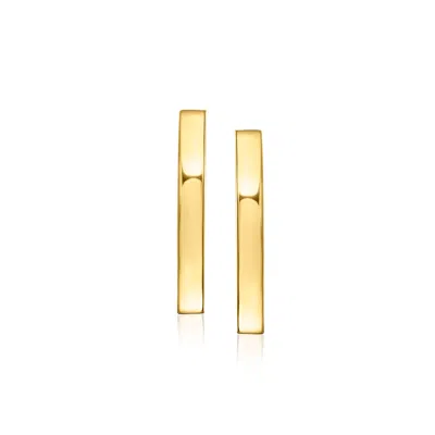 Canaria Fine Jewelry Canaria 10kt Yellow Gold Bar Stud Earrings