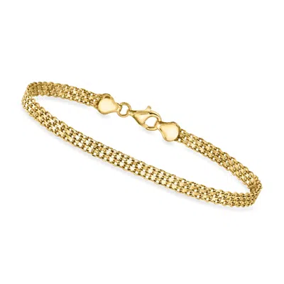 Canaria Fine Jewelry Canaria 10kt Yellow Gold Bismark-link Bracelet In Multi