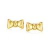 CANARIA FINE JEWELRY CANARIA 10KT YELLOW GOLD BOW EARRINGS