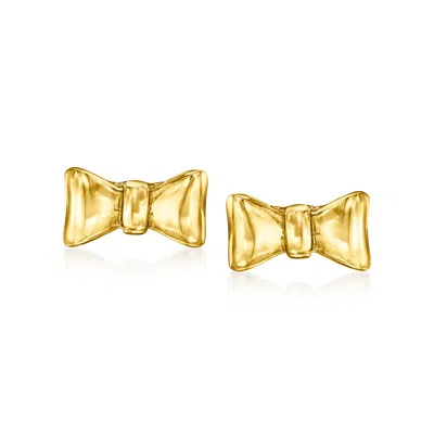 Canaria Fine Jewelry Canaria 10kt Yellow Gold Bow Earrings