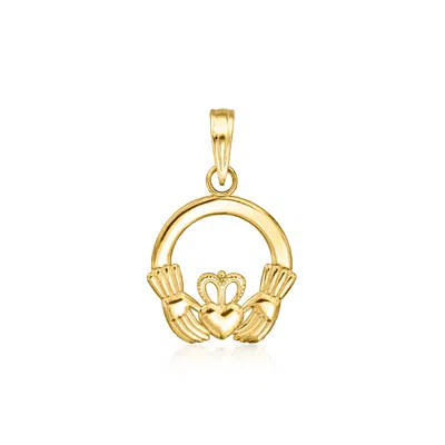 Canaria Fine Jewelry Canaria 10kt Yellow Gold Claddagh Pendant