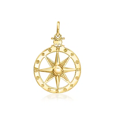 Canaria Fine Jewelry Canaria 10kt Yellow Gold Compass Pendant