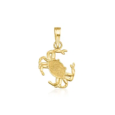Canaria Fine Jewelry Canaria 10kt Yellow Gold Crab Pendant