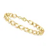 Canaria Fine Jewelry Canaria 10kt Yellow Gold Curb-link Bracelet In Multi