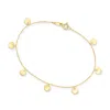 Canaria Fine Jewelry Canaria 10kt Yellow Gold Disc Station Bracelet