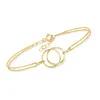 Canaria Fine Jewelry Canaria 10kt Yellow Gold Double-circle Bracelet