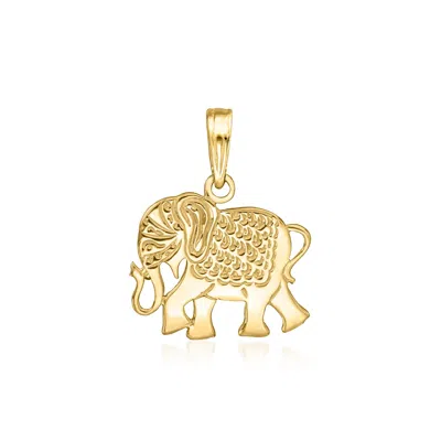 Canaria Fine Jewelry Canaria 10kt Yellow Gold Elephant Pendant