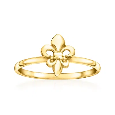 Canaria Fine Jewelry Canaria 10kt Yellow Gold Fleur-de-lis Ring