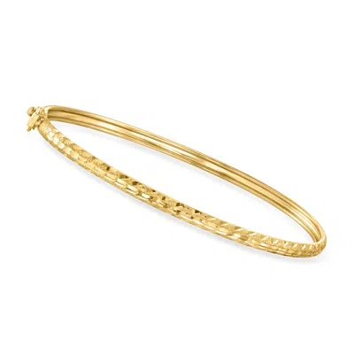 Canaria Fine Jewelry Canaria 10kt Yellow Gold Flexible Bangle Bracelet In Multi