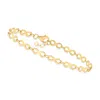 Canaria Fine Jewelry Canaria 10kt Yellow Gold Infinity-link Bracelet In Multi