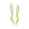 Canaria Fine Jewelry Canaria 10kt Yellow Gold Italian Horn Drop Earrings